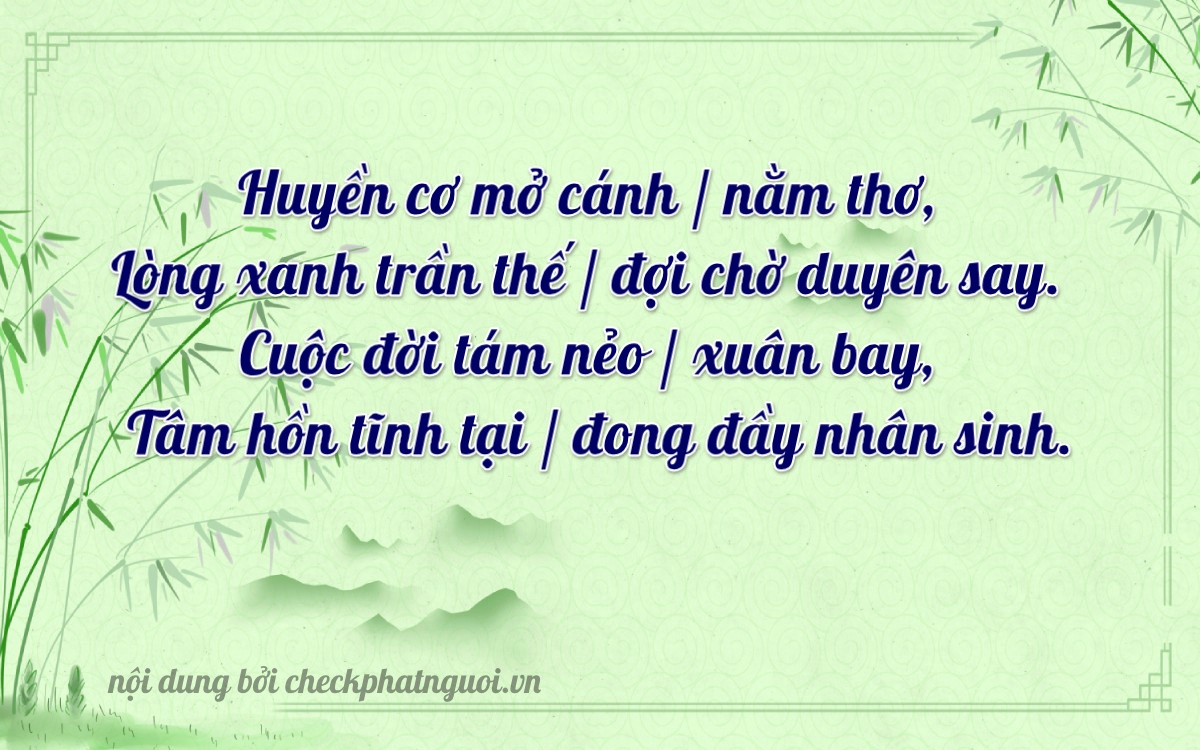 Bài thơ ý nghĩa cho <b>biển số 43A-41296</b> tại website checkphatnguoi.vn