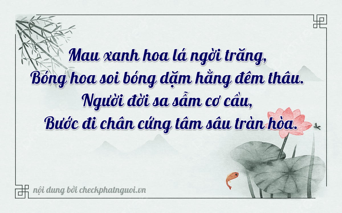 Bài thơ ý nghĩa cho <b>biển số 43A-44054</b> tại website checkphatnguoi.vn