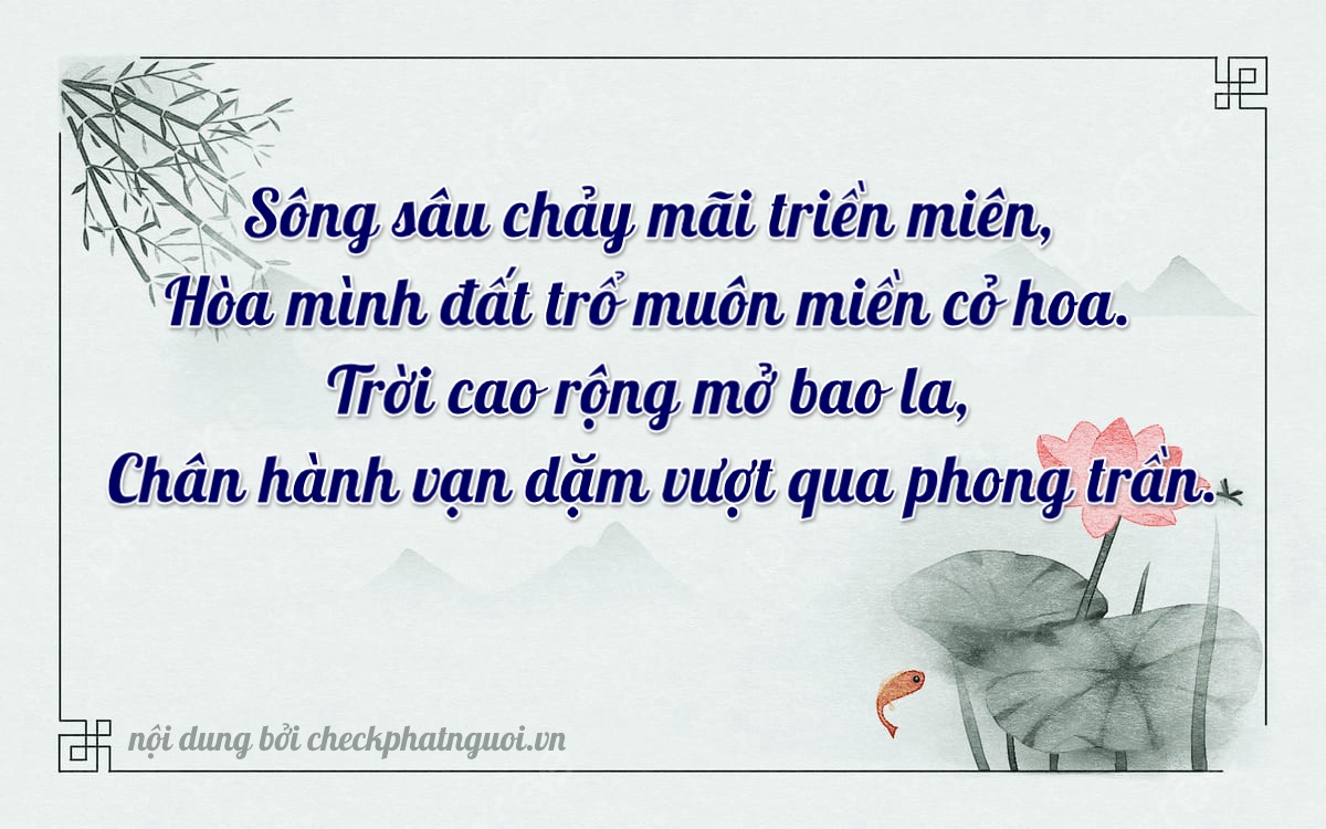 Bài thơ ý nghĩa cho <b>biển số 43A-44607</b> tại website checkphatnguoi.vn