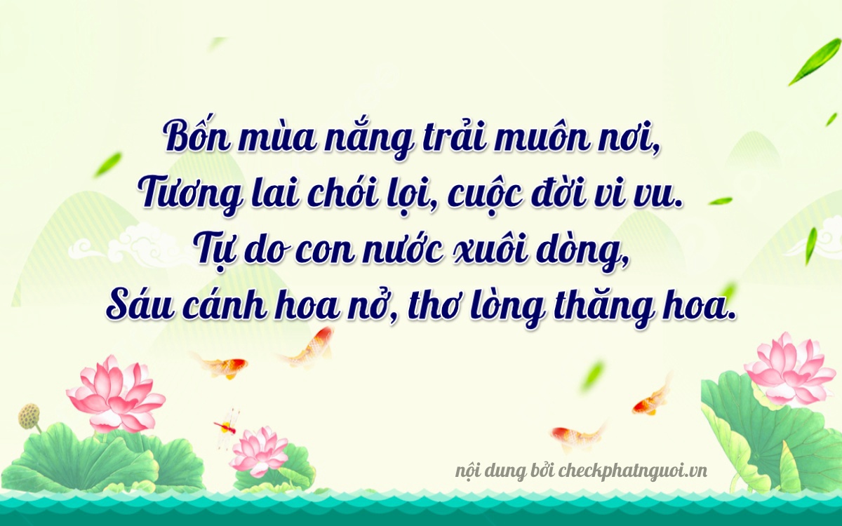 Bài thơ ý nghĩa cho <b>biển số 43A-4466</b> tại website checkphatnguoi.vn