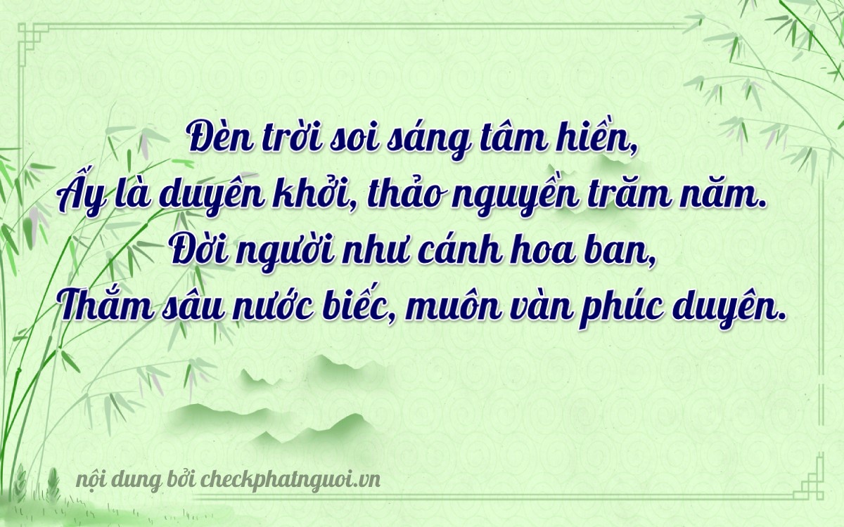 Bài thơ ý nghĩa cho <b>biển số 43A-45699</b> tại website checkphatnguoi.vn