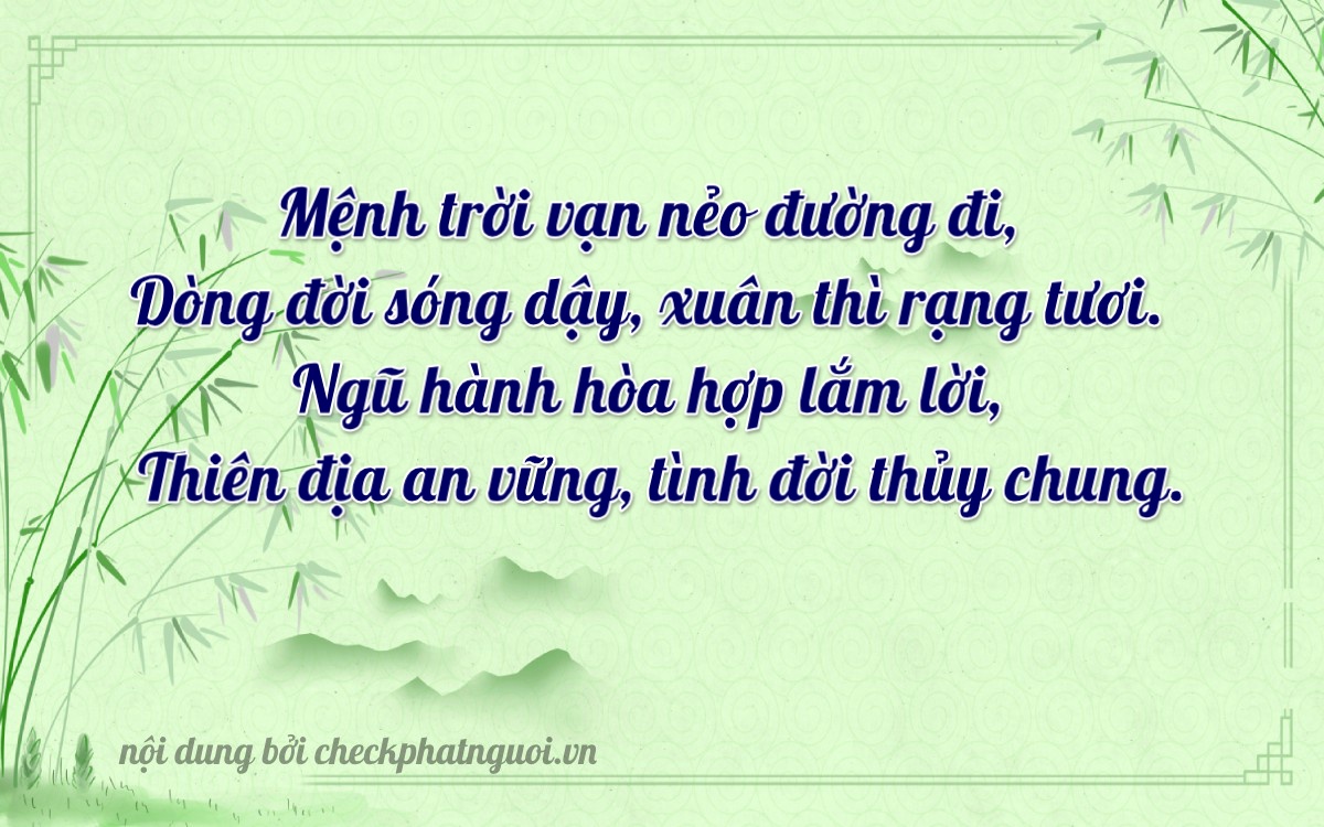 Bài thơ ý nghĩa cho <b>biển số 43A-53107</b> tại website checkphatnguoi.vn