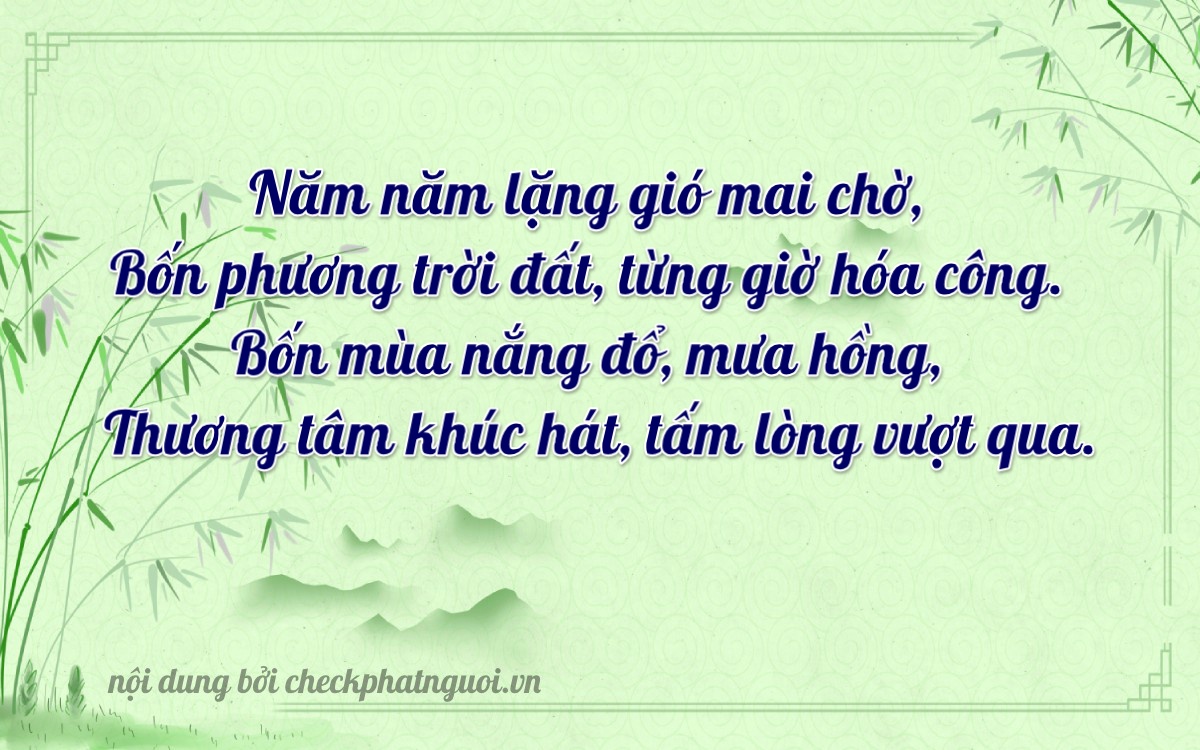 Bài thơ ý nghĩa cho <b>biển số 43A-56440</b> tại website checkphatnguoi.vn