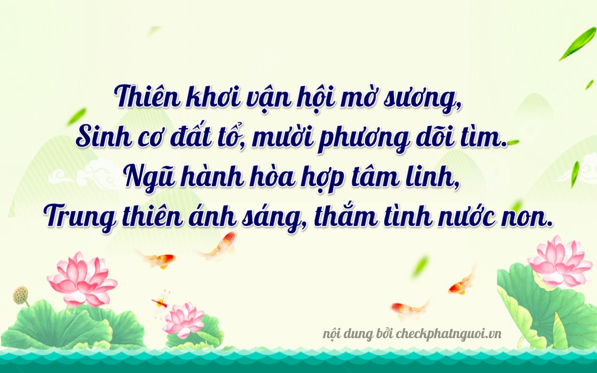 Bài thơ ý nghĩa cho <b>biển số 43A-60066</b> tại website checkphatnguoi.vn