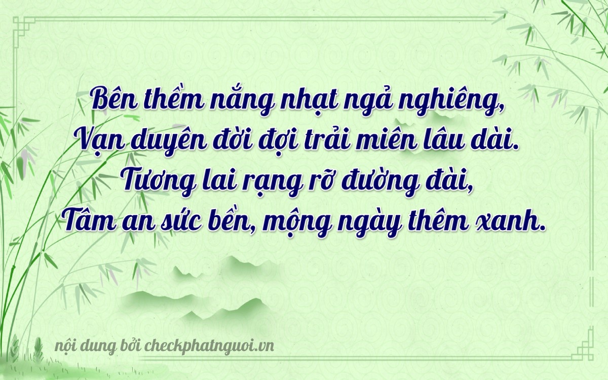 Bài thơ ý nghĩa cho <b>biển số 43A-60399</b> tại website checkphatnguoi.vn