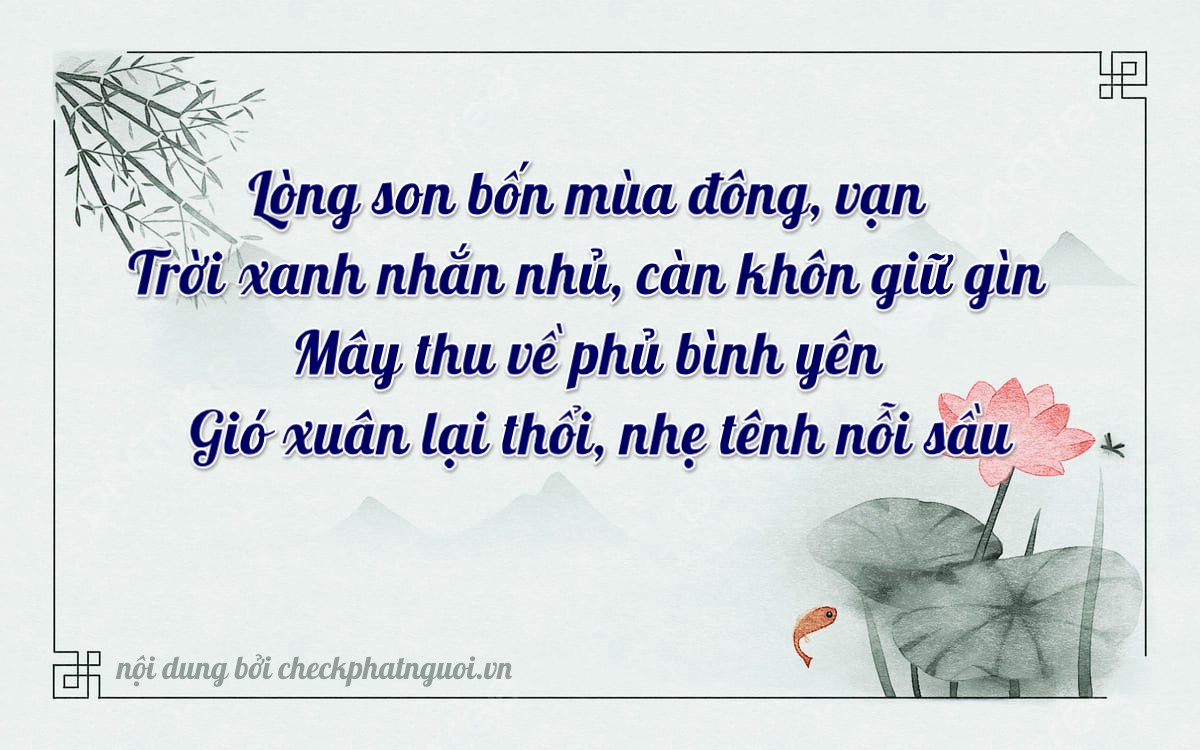 Bài thơ ý nghĩa cho <b>biển số 43A-60499</b> tại website checkphatnguoi.vn