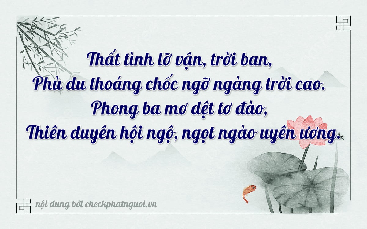 Bài thơ ý nghĩa cho <b>biển số 43A-60740</b> tại website checkphatnguoi.vn