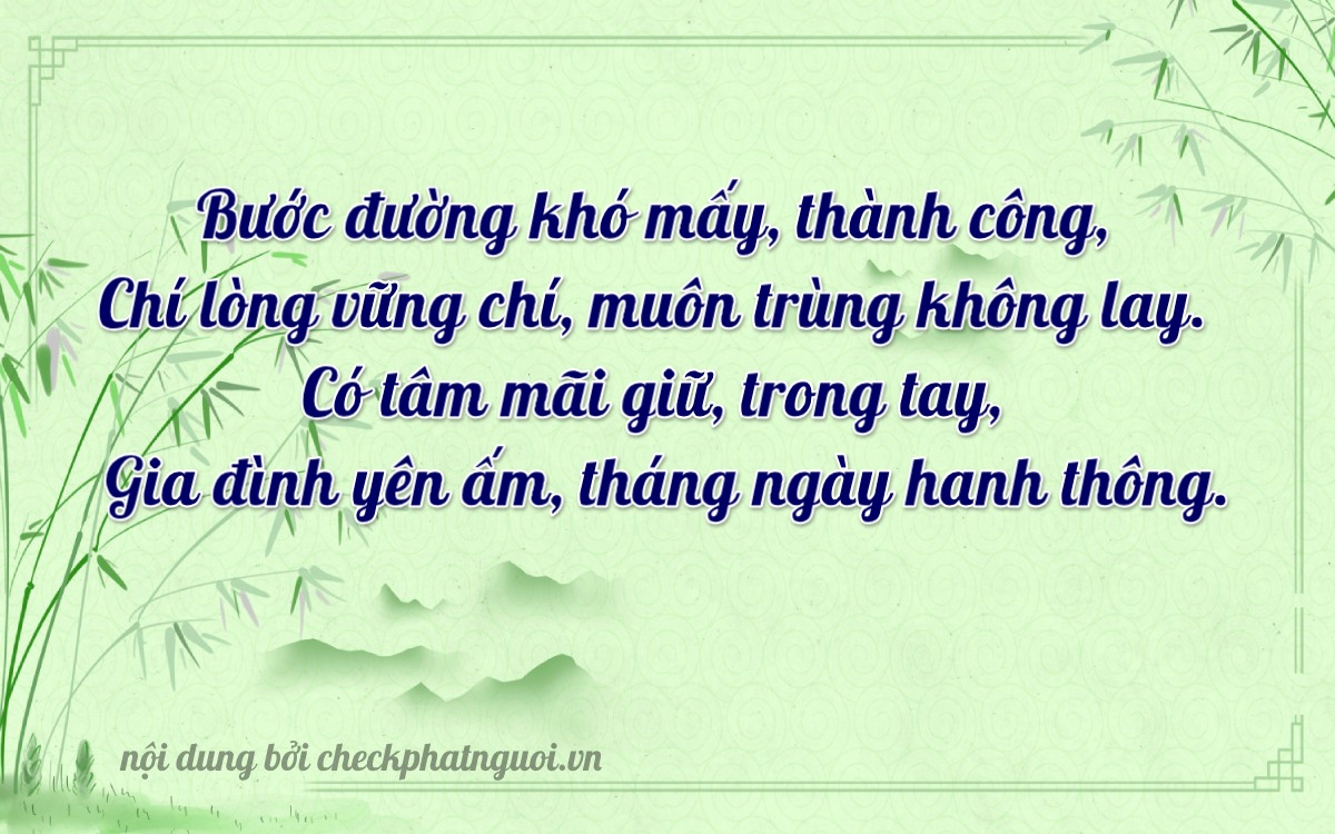 Bài thơ ý nghĩa cho <b>biển số 43A-62225</b> tại website checkphatnguoi.vn