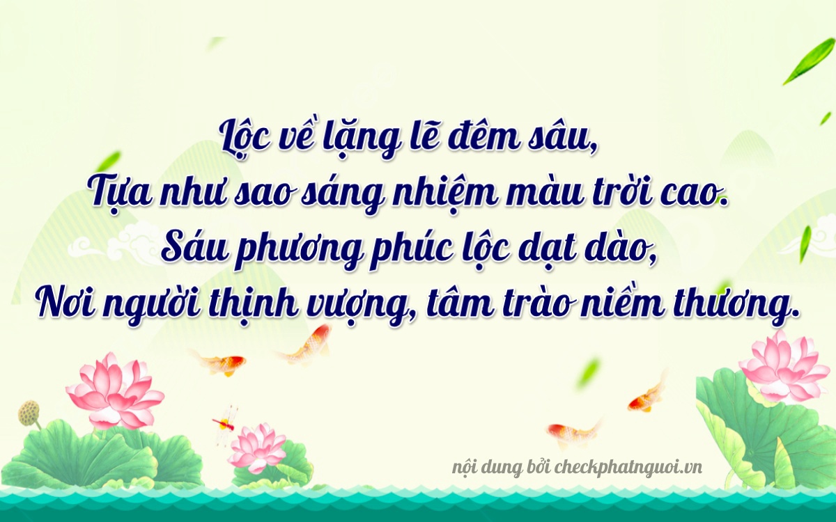 Bài thơ ý nghĩa cho <b>biển số 43A-64617</b> tại website checkphatnguoi.vn