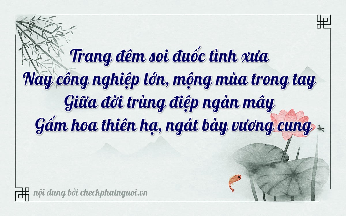 Bài thơ ý nghĩa cho <b>biển số 43A-70442</b> tại website checkphatnguoi.vn