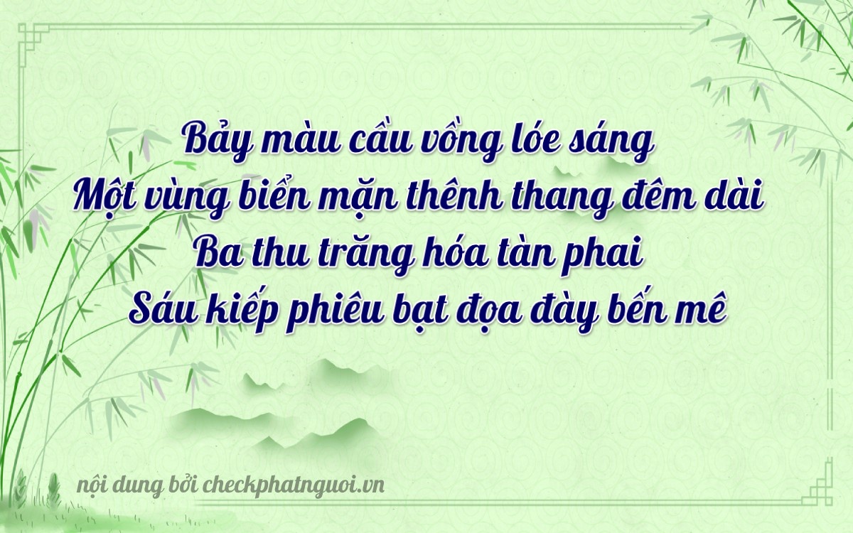Bài thơ ý nghĩa cho <b>biển số 43A-71386</b> tại website checkphatnguoi.vn