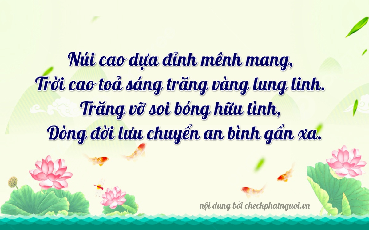 Bài thơ ý nghĩa cho <b>biển số 43A-73245</b> tại website checkphatnguoi.vn