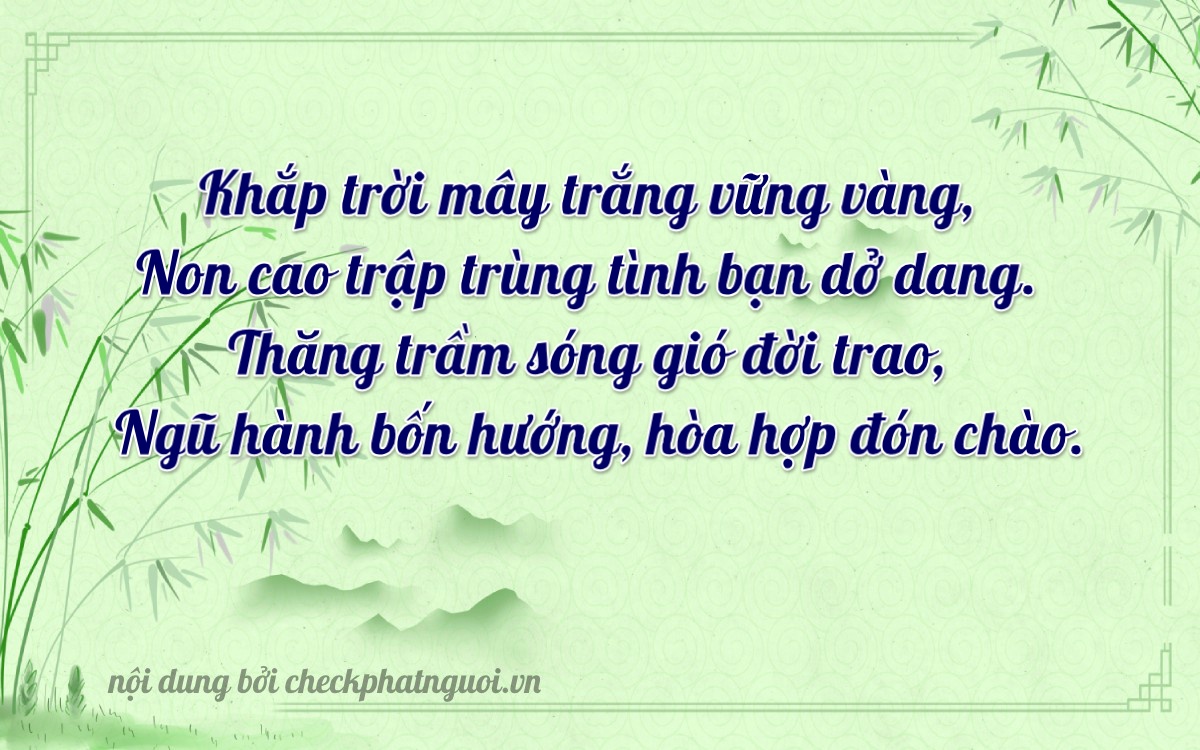Bài thơ ý nghĩa cho <b>biển số 43A-76068</b> tại website checkphatnguoi.vn