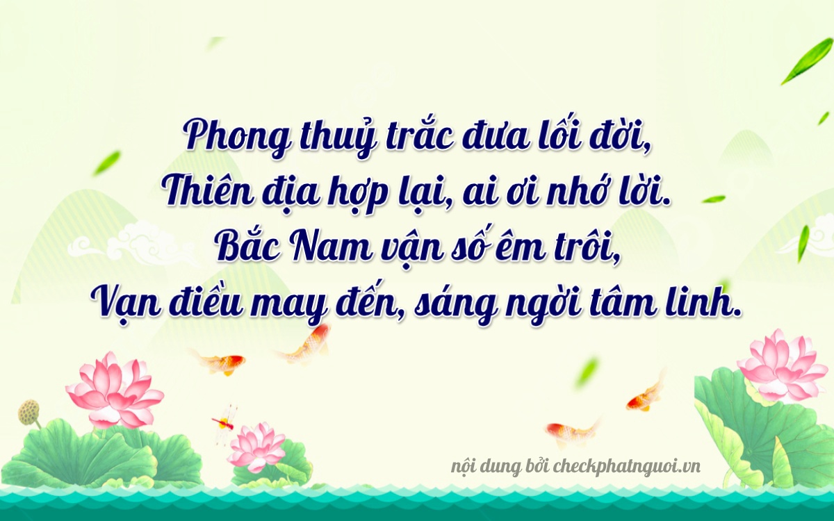 Bài thơ ý nghĩa cho <b>biển số 43A-79771</b> tại website checkphatnguoi.vn
