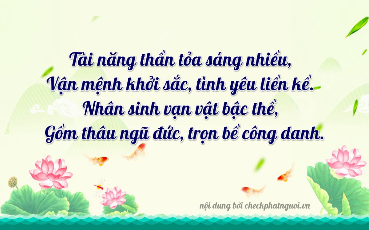 Bài thơ ý nghĩa cho <b>biển số 43A-81926</b> tại website checkphatnguoi.vn