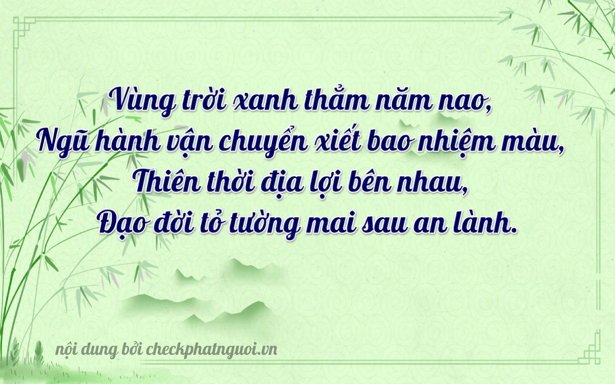 Bài thơ ý nghĩa cho <b>biển số 43A-83207</b> tại website checkphatnguoi.vn