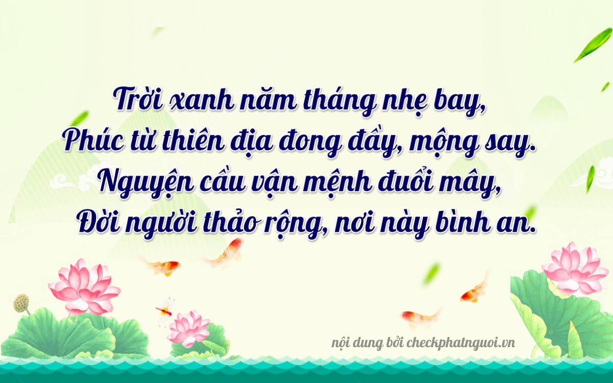Bài thơ ý nghĩa cho <b>biển số 43A-84118</b> tại website checkphatnguoi.vn