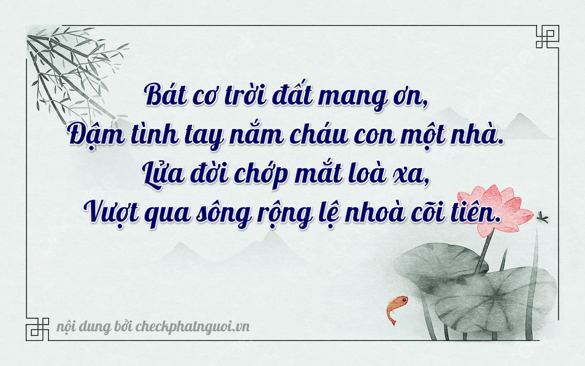 Bài thơ ý nghĩa cho <b>biển số 43A-84258</b> tại website checkphatnguoi.vn