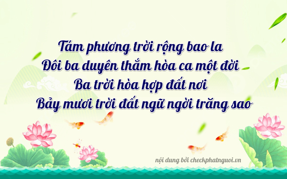 Bài thơ ý nghĩa cho <b>biển số 43A-84373</b> tại website checkphatnguoi.vn