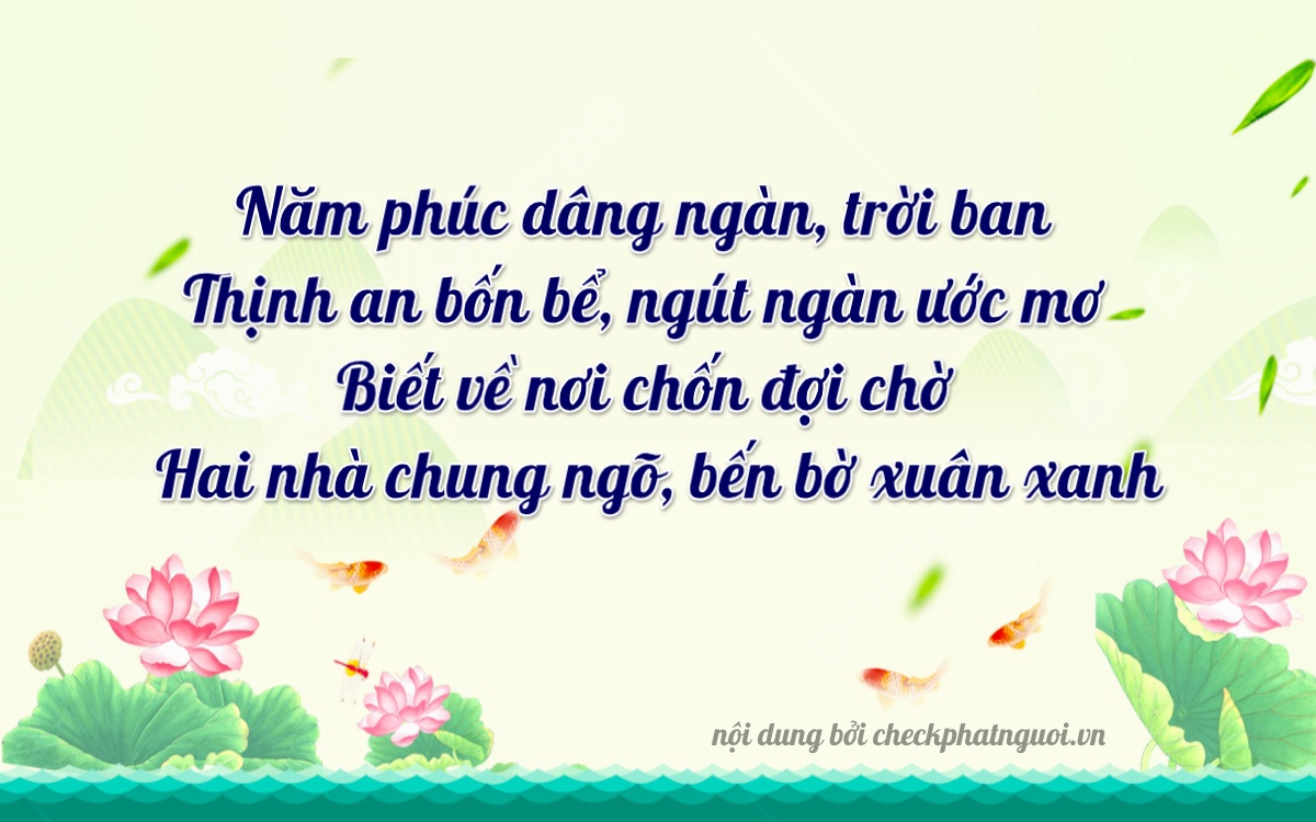 Bài thơ ý nghĩa cho <b>biển số 43A-85227</b> tại website checkphatnguoi.vn