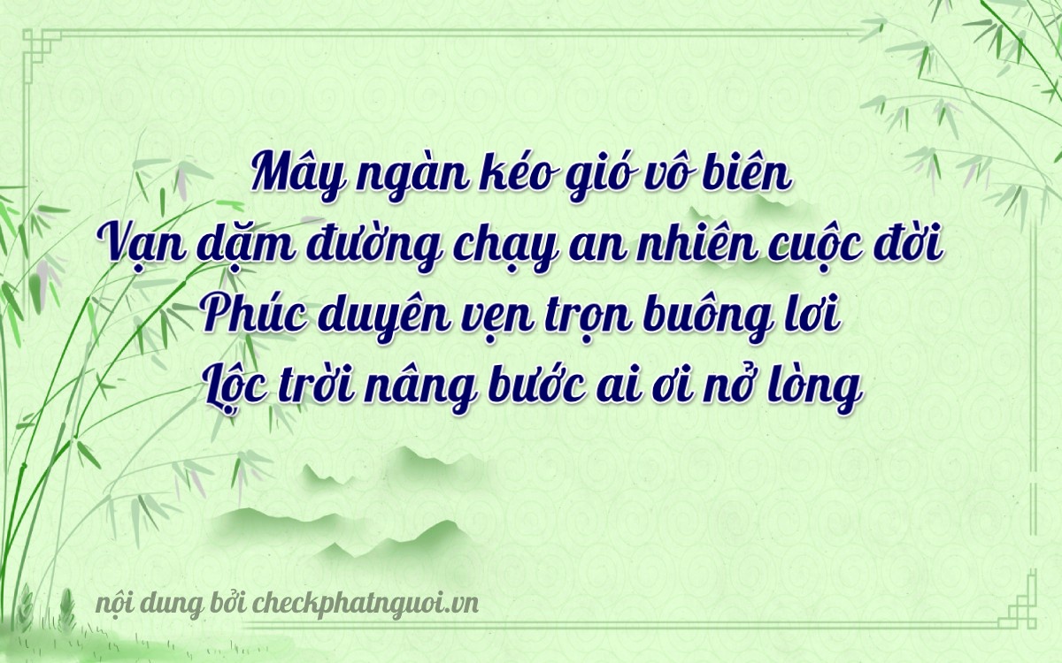 Bài thơ ý nghĩa cho <b>biển số 43A-86182</b> tại website checkphatnguoi.vn