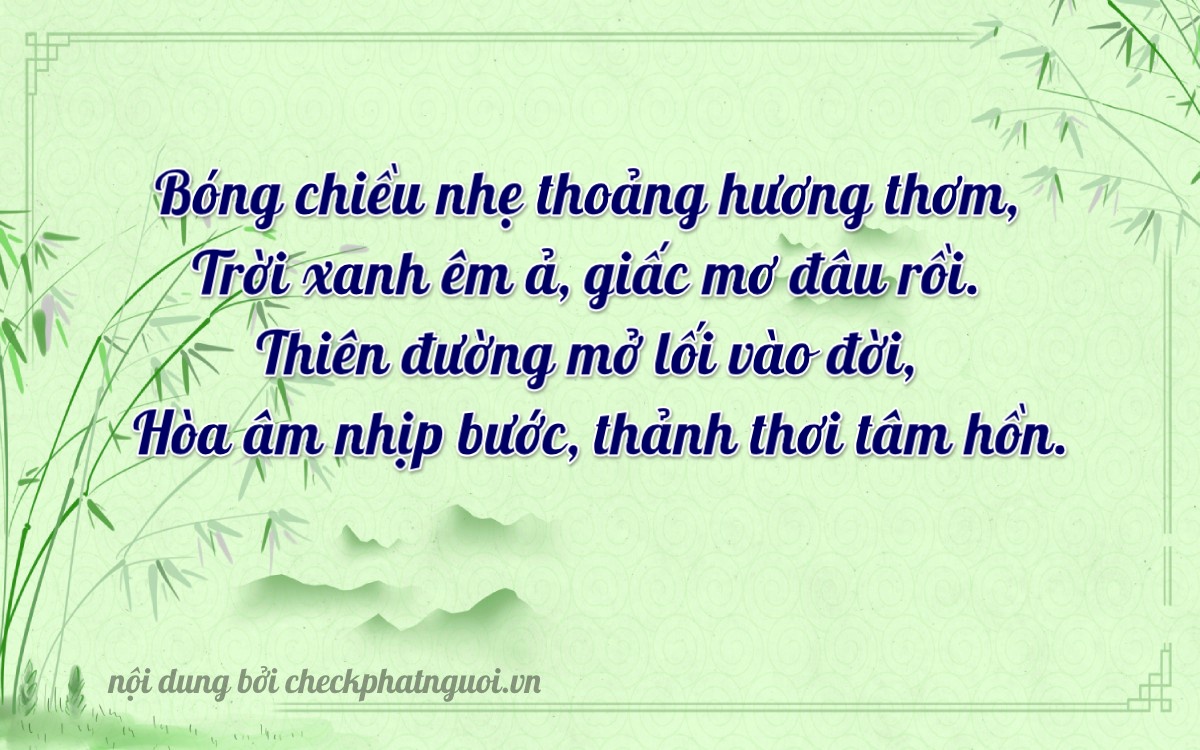 Bài thơ ý nghĩa cho <b>biển số 43A-86306</b> tại website checkphatnguoi.vn