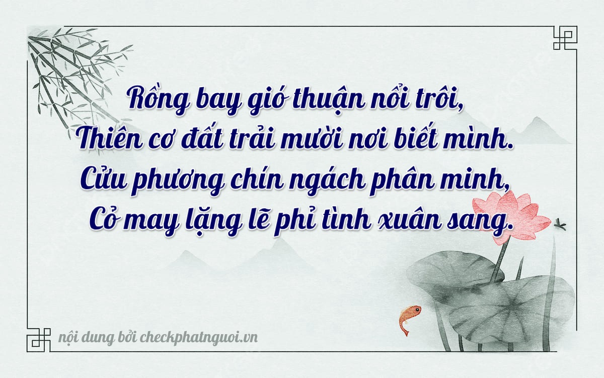 Bài thơ ý nghĩa cho <b>biển số 43A-90907</b> tại website checkphatnguoi.vn