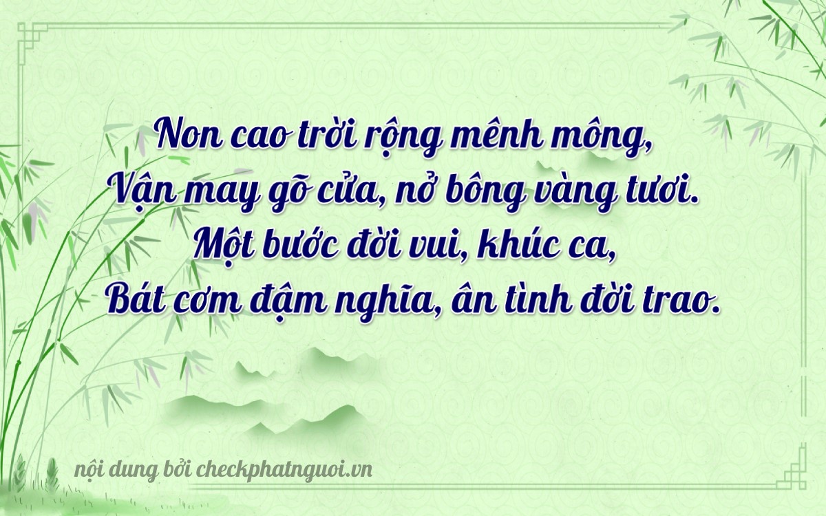 Bài thơ ý nghĩa cho <b>biển số 43A-91664</b> tại website checkphatnguoi.vn