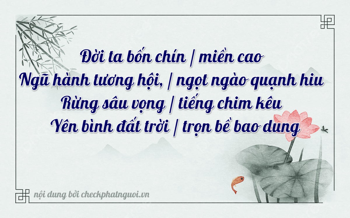 Bài thơ ý nghĩa cho <b>biển số 43A-93574</b> tại website checkphatnguoi.vn