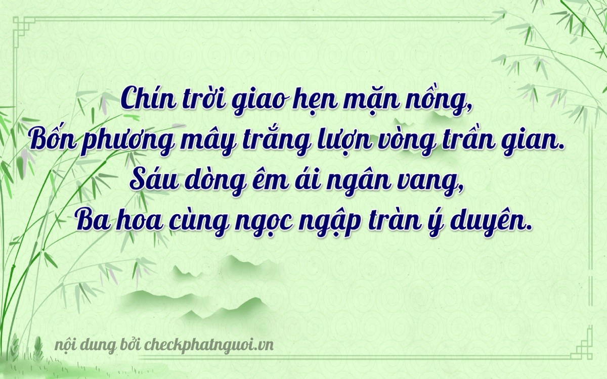 Bài thơ ý nghĩa cho <b>biển số 43A-94632</b> tại website checkphatnguoi.vn