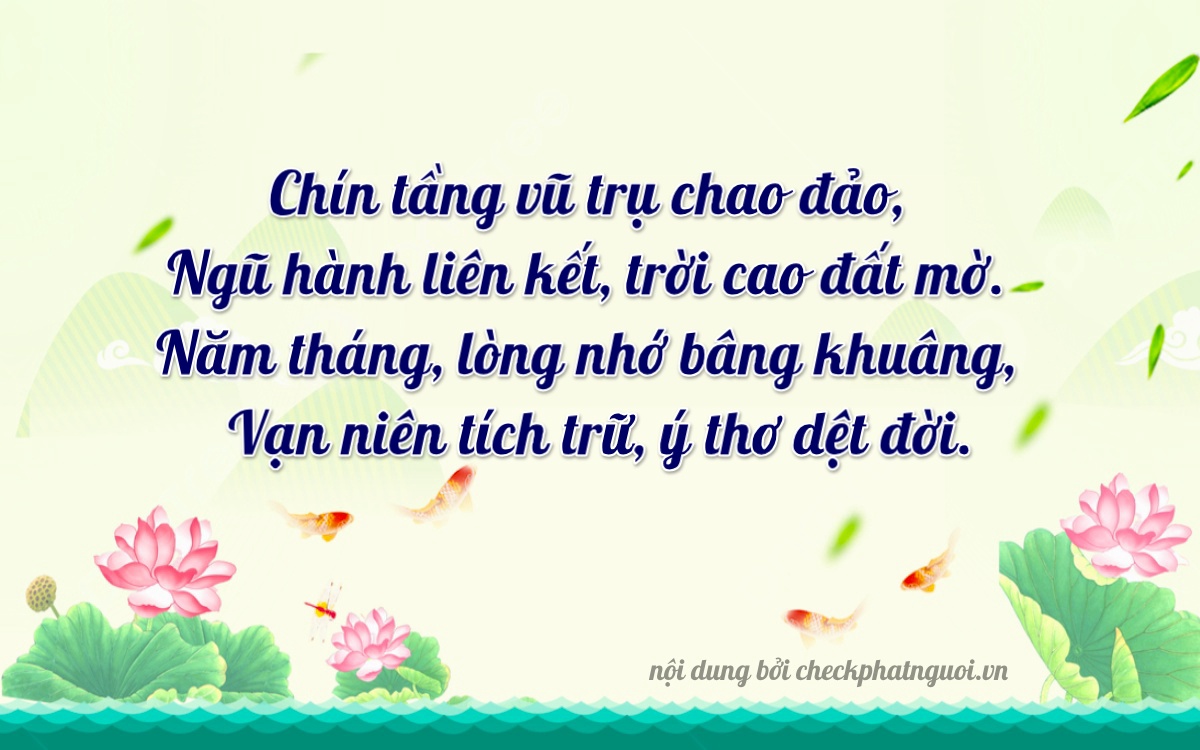 Bài thơ ý nghĩa cho <b>biển số 43A-95969</b> tại website checkphatnguoi.vn