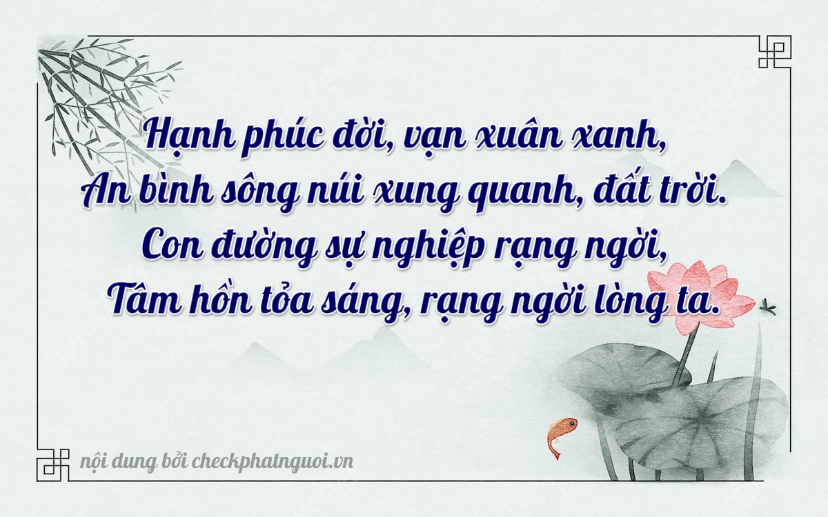 Bài thơ ý nghĩa cho <b>biển số 43AA-18249</b> tại website checkphatnguoi.vn