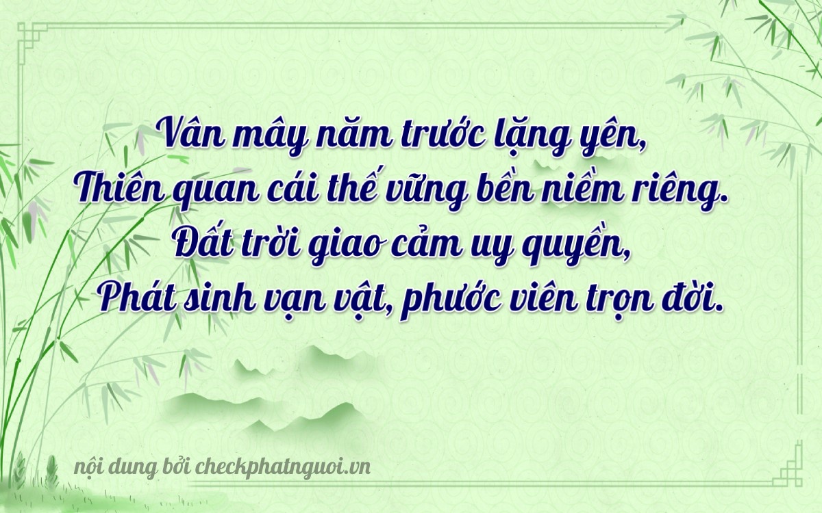Bài thơ ý nghĩa cho <b>biển số 43AB-05843</b> tại website checkphatnguoi.vn