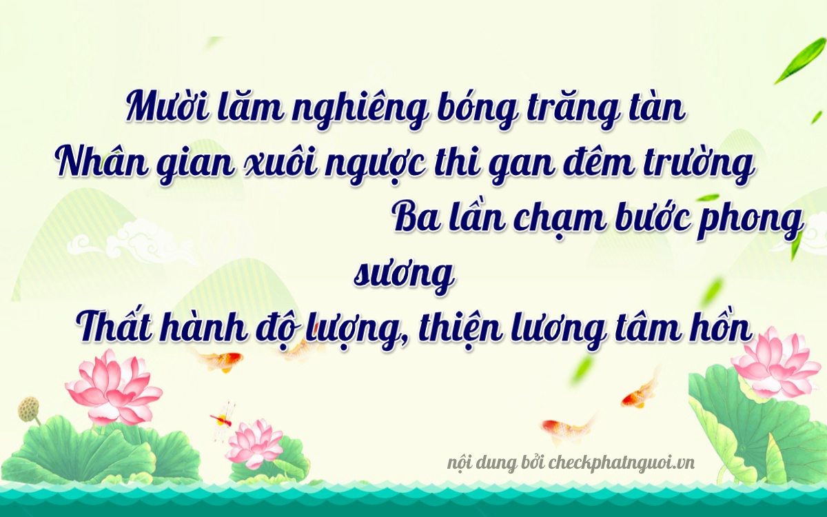 Bài thơ ý nghĩa cho <b>biển số 43AB-15387</b> tại website checkphatnguoi.vn