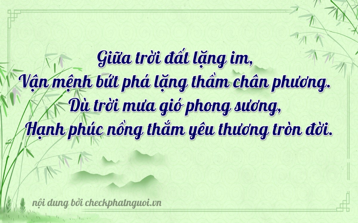 Bài thơ ý nghĩa cho <b>biển số 43AB-49999</b> tại website checkphatnguoi.vn