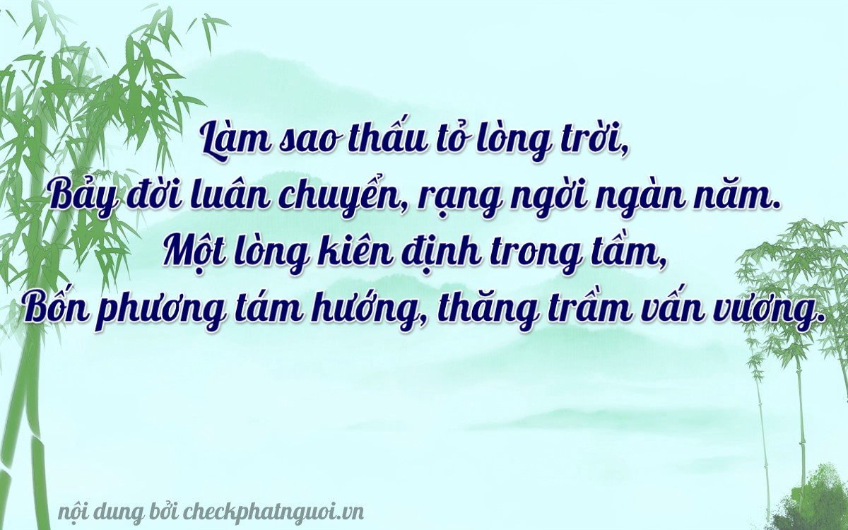 Bài thơ ý nghĩa cho <b>biển số 43AB-71427</b> tại website checkphatnguoi.vn