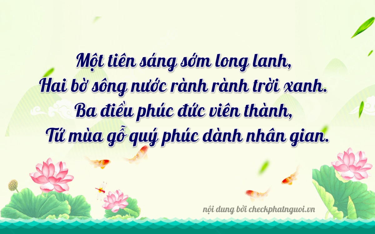 Bài thơ ý nghĩa cho <b>biển số 43AC-12324</b> tại website checkphatnguoi.vn