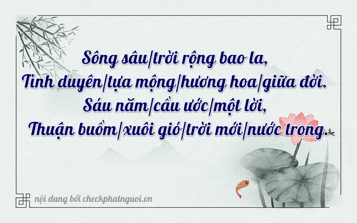 Bài thơ ý nghĩa cho <b>biển số 43AD-06188</b> tại website checkphatnguoi.vn
