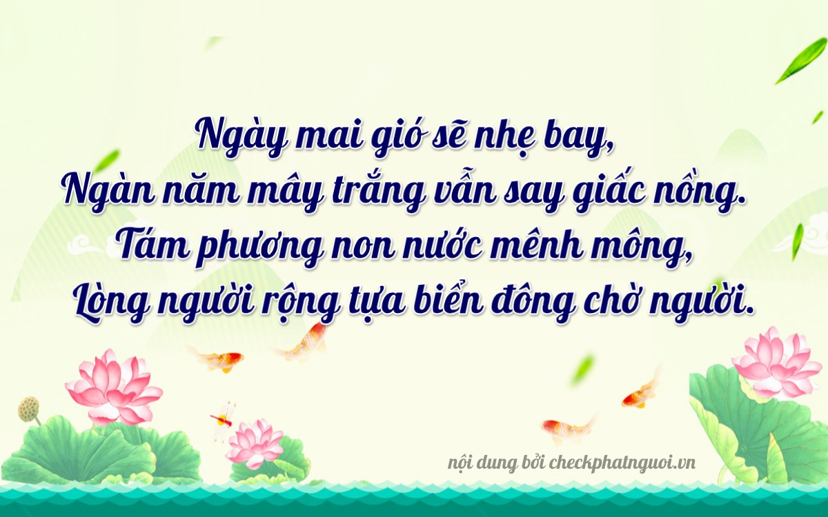 Bài thơ ý nghĩa cho <b>biển số 43B-08867</b> tại website checkphatnguoi.vn