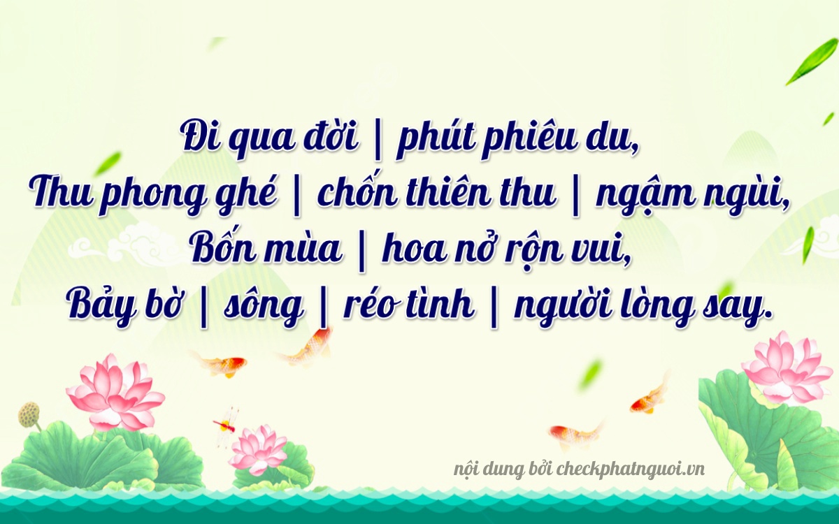 Bài thơ ý nghĩa cho <b>biển số 43C-04397</b> tại website checkphatnguoi.vn