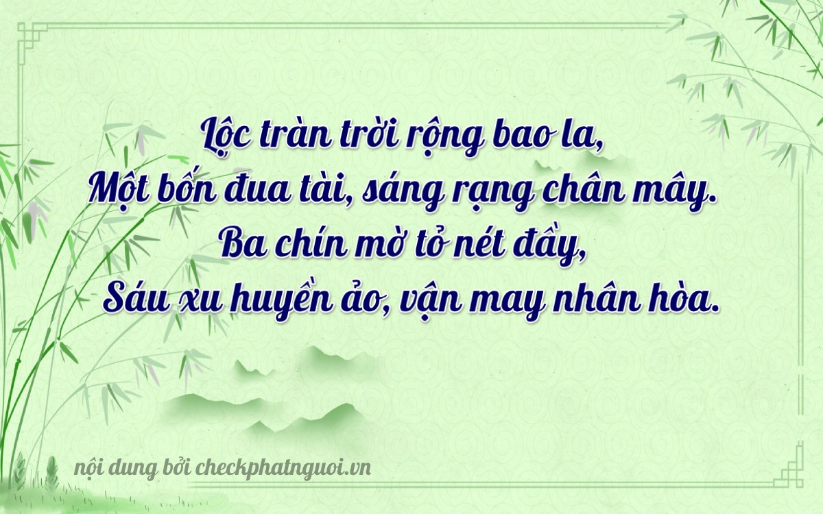 Bài thơ ý nghĩa cho <b>biển số 43C1-01436</b> tại website checkphatnguoi.vn