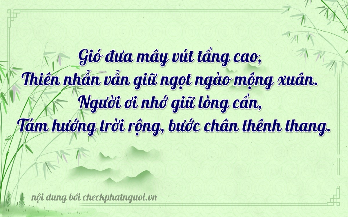 Bài thơ ý nghĩa cho <b>biển số 43C-11708</b> tại website checkphatnguoi.vn