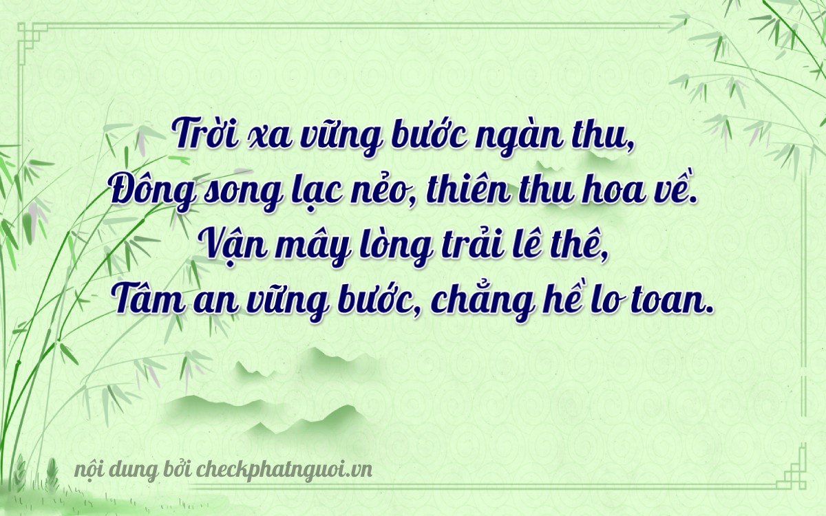 Bài thơ ý nghĩa cho <b>biển số 43C1-78493</b> tại website checkphatnguoi.vn