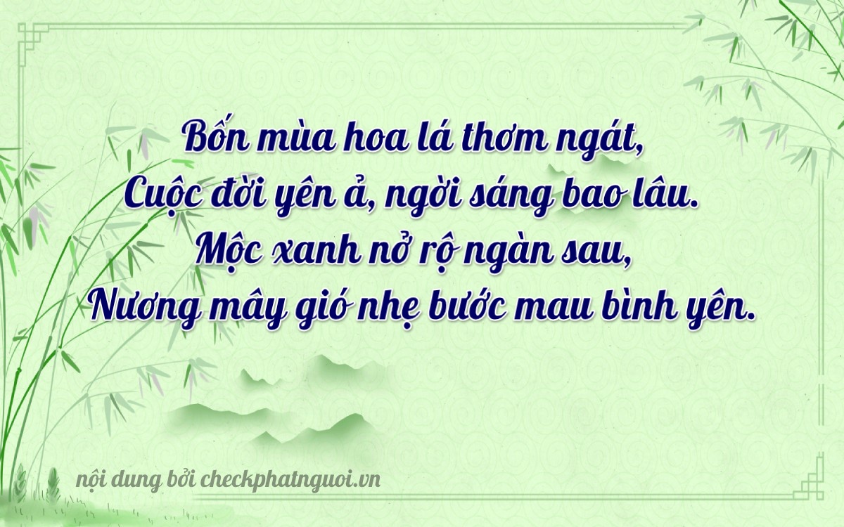 Bài thơ ý nghĩa cho <b>biển số 43C-18029</b> tại website checkphatnguoi.vn