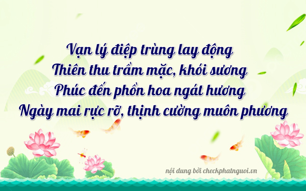 Bài thơ ý nghĩa cho <b>biển số 43C-18884</b> tại website checkphatnguoi.vn