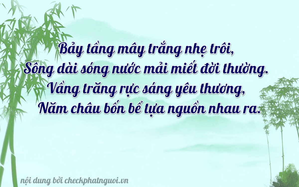 Bài thơ ý nghĩa cho <b>biển số 43C1-90775</b> tại website checkphatnguoi.vn