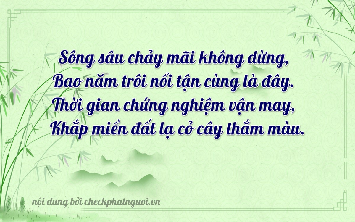 Bài thơ ý nghĩa cho <b>biển số 43C2-05829</b> tại website checkphatnguoi.vn