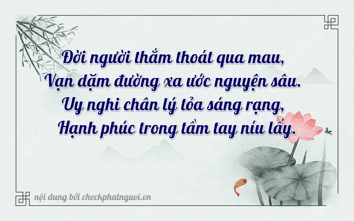 Bài thơ ý nghĩa cho <b>biển số 43C-20982</b> tại website checkphatnguoi.vn