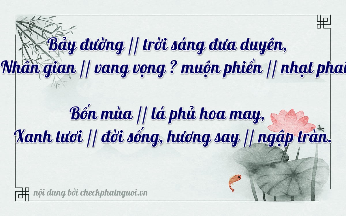 Bài thơ ý nghĩa cho <b>biển số 43C-29744</b> tại website checkphatnguoi.vn
