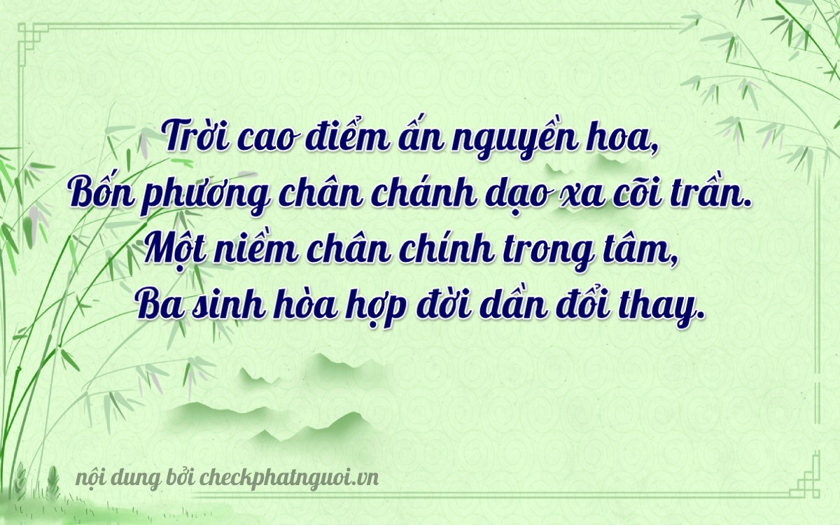 Bài thơ ý nghĩa cho <b>biển số 43C-35413</b> tại website checkphatnguoi.vn
